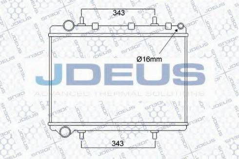 Jdeus 007M57 - Радиатор, охлаждане на двигателя vvparts.bg