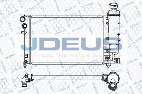 Jdeus 007M03 - Радиатор, охлаждане на двигателя vvparts.bg