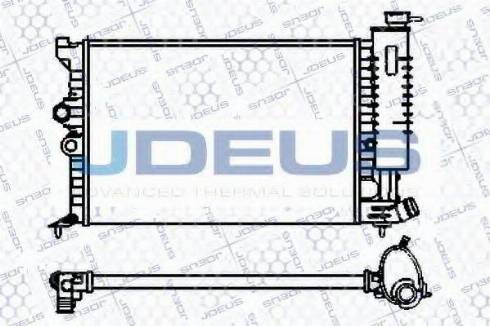 Jdeus 007V18 - Радиатор, охлаждане на двигателя vvparts.bg