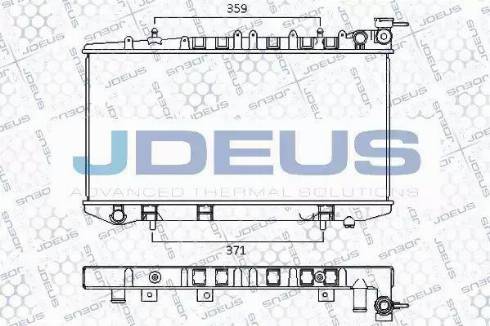 Jdeus 019M49 - Радиатор, охлаждане на двигателя vvparts.bg