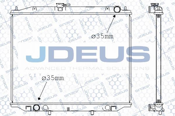 Jdeus 019M52 - Радиатор, охлаждане на двигателя vvparts.bg