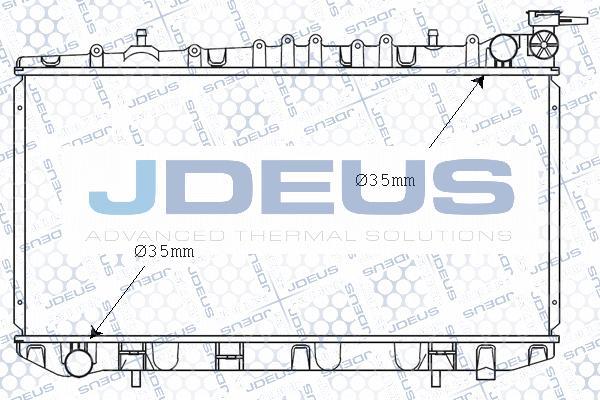 Jdeus 019N08 - Радиатор, охлаждане на двигателя vvparts.bg