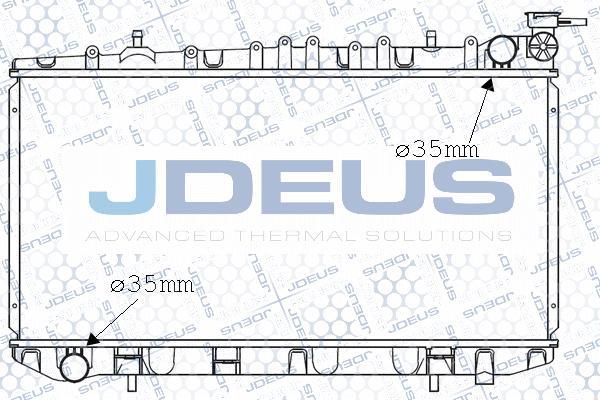 Jdeus 019N10 - Радиатор, охлаждане на двигателя vvparts.bg