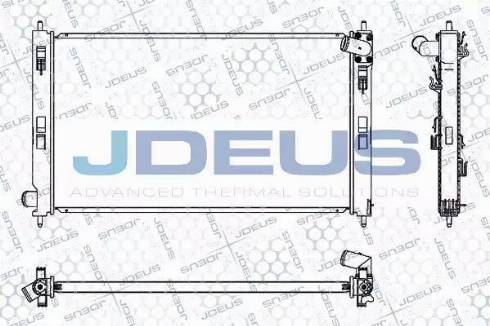 Jdeus 018M43 - Радиатор, охлаждане на двигателя vvparts.bg