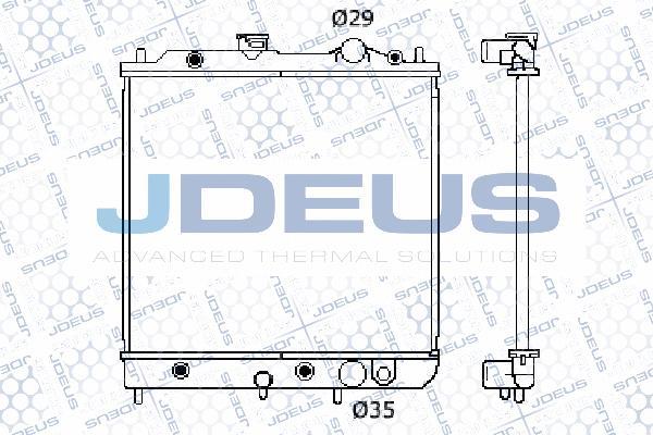 Jdeus 018M05 - Радиатор, охлаждане на двигателя vvparts.bg