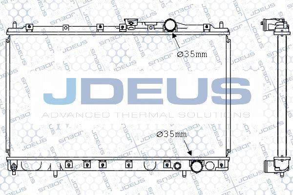 Jdeus 018M08 - Радиатор, охлаждане на двигателя vvparts.bg