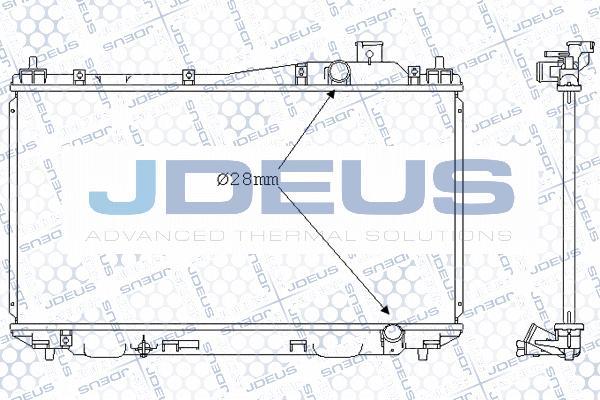 Jdeus 013M24 - Радиатор, охлаждане на двигателя vvparts.bg