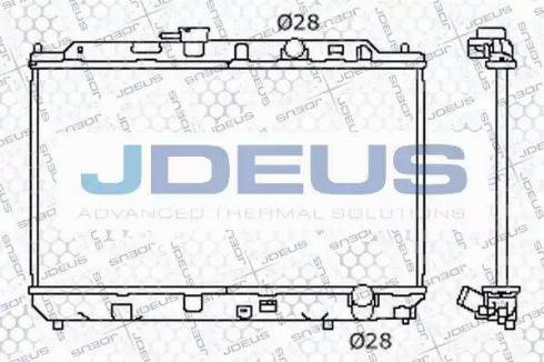 Jdeus 013N10 - Радиатор, охлаждане на двигателя vvparts.bg