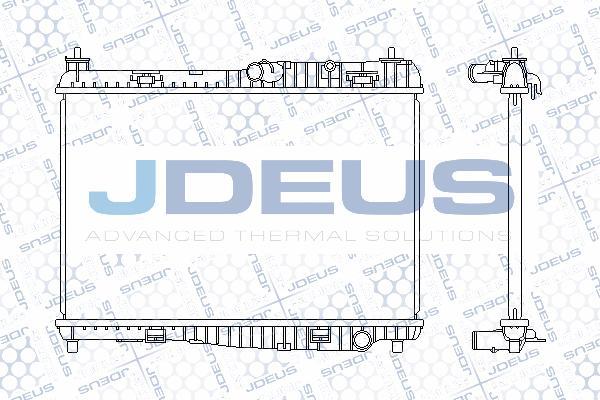 Jdeus 012M35 - Радиатор, охлаждане на двигателя vvparts.bg