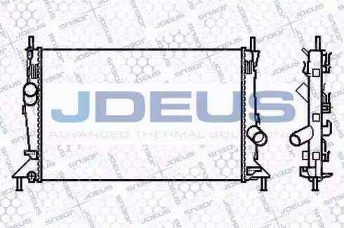 Jdeus 012M25 - Радиатор, охлаждане на двигателя vvparts.bg