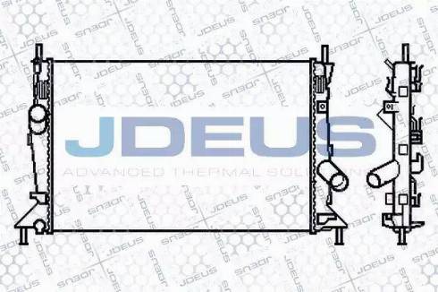 Jdeus 012M26 - Радиатор, охлаждане на двигателя vvparts.bg