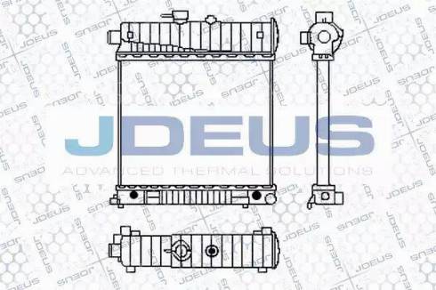 Jdeus 017B19 - Радиатор, охлаждане на двигателя vvparts.bg