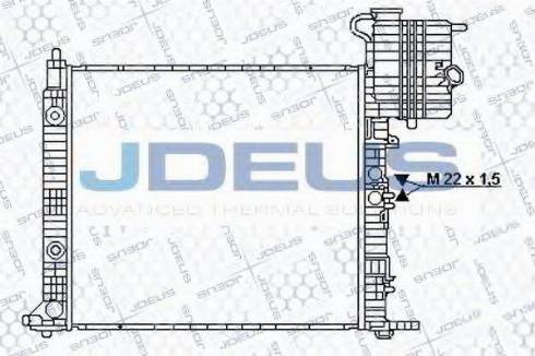 Jdeus 017B26 - Радиатор, охлаждане на двигателя vvparts.bg