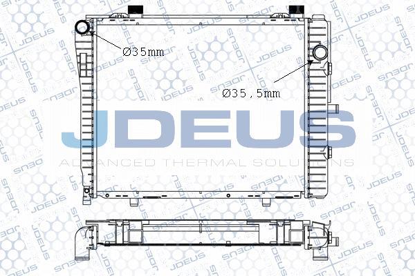 Jdeus 017M33 - Радиатор, охлаждане на двигателя vvparts.bg