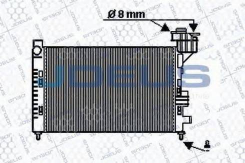 Jdeus 017M27 - Радиатор, охлаждане на двигателя vvparts.bg