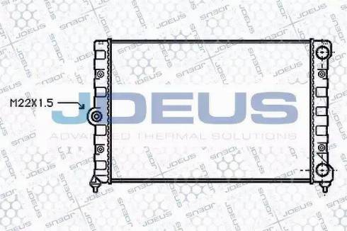 Jdeus 030M47 - Радиатор, охлаждане на двигателя vvparts.bg