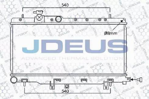 Jdeus 026M04 - Радиатор, охлаждане на двигателя vvparts.bg