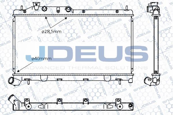 Jdeus 026M07 - Радиатор, охлаждане на двигателя vvparts.bg