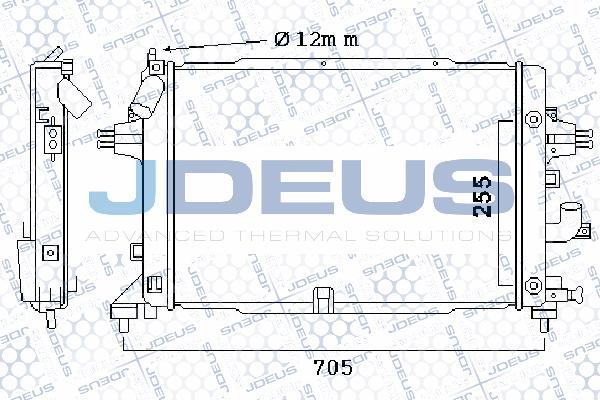 Jdeus 020M41 - Радиатор, охлаждане на двигателя vvparts.bg