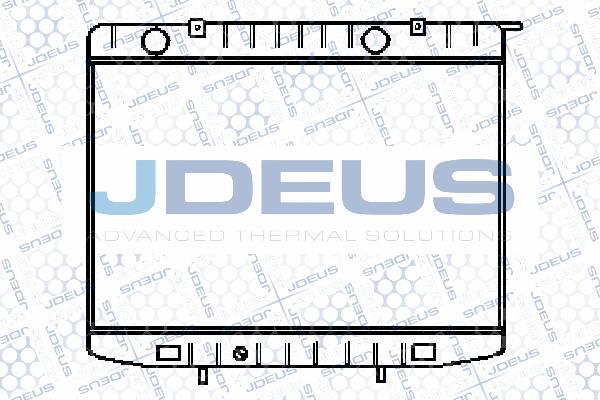 Jdeus 020M22 - Радиатор, охлаждане на двигателя vvparts.bg