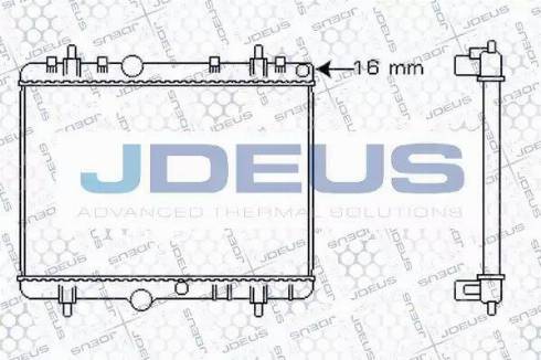 Jdeus 021M49 - Радиатор, охлаждане на двигателя vvparts.bg