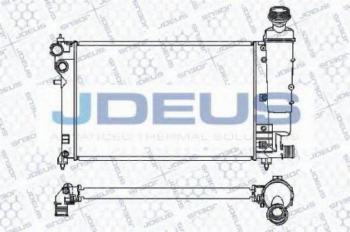 Jdeus 021M45 - Радиатор, охлаждане на двигателя vvparts.bg