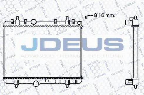 Jdeus 021M48 - Радиатор, охлаждане на двигателя vvparts.bg
