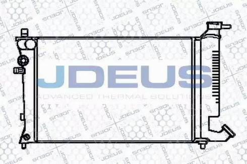 Jdeus 021V16 - Радиатор, охлаждане на двигателя vvparts.bg