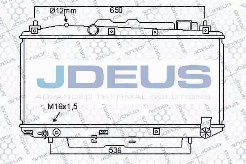 Jdeus 028M41 - Радиатор, охлаждане на двигателя vvparts.bg