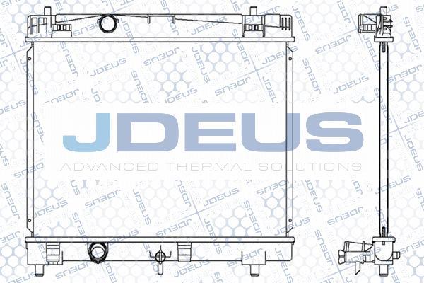 Jdeus 028M68 - Радиатор, охлаждане на двигателя vvparts.bg