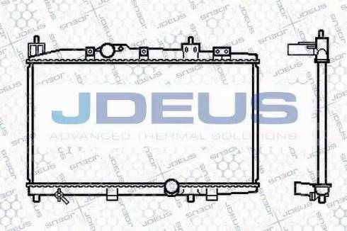 Jdeus 028M63 - Радиатор, охлаждане на двигателя vvparts.bg