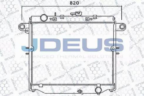 Jdeus 028M31 - Радиатор, охлаждане на двигателя vvparts.bg