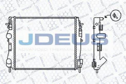 Jdeus 023M48 - Радиатор, охлаждане на двигателя vvparts.bg