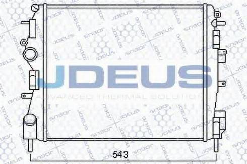 Jdeus 023M86 - Радиатор, охлаждане на двигателя vvparts.bg