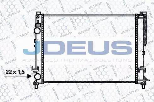 Jdeus 023M74 - Радиатор, охлаждане на двигателя vvparts.bg