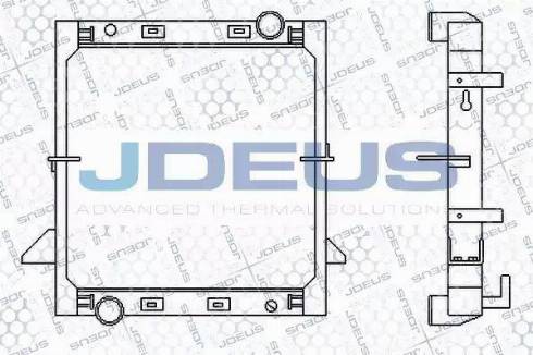 Jdeus 114M08 - Радиатор, охлаждане на двигателя vvparts.bg