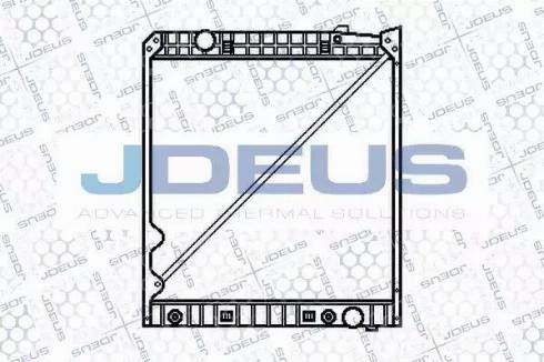 Jdeus 117M06 - Радиатор, охлаждане на двигателя vvparts.bg