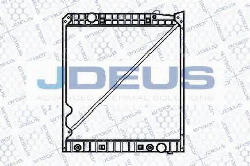 Jdeus 117M07B - Радиатор, охлаждане на двигателя vvparts.bg