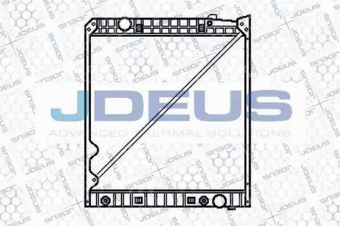 Jdeus 117M07 - Радиатор, охлаждане на двигателя vvparts.bg