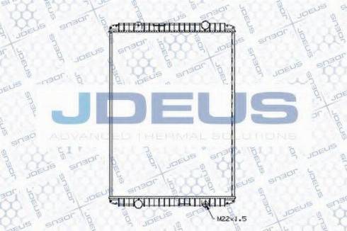 Jdeus 123M08B - Радиатор, охлаждане на двигателя vvparts.bg