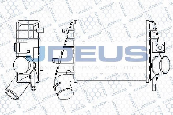 Jdeus 800M10A - Интеркулер (охладител за въздуха на турбината) vvparts.bg