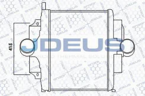 Jdeus 817M04 - Интеркулер (охладител за въздуха на турбината) vvparts.bg