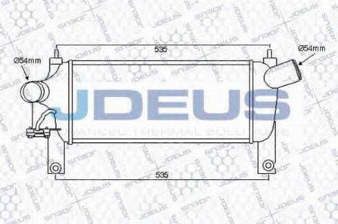 Jdeus 823M88 - Интеркулер (охладител за въздуха на турбината) vvparts.bg