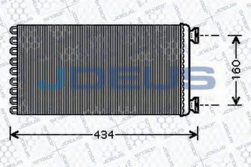 Jdeus 215M10 - Топлообменник, отопление на вътрешното пространство vvparts.bg