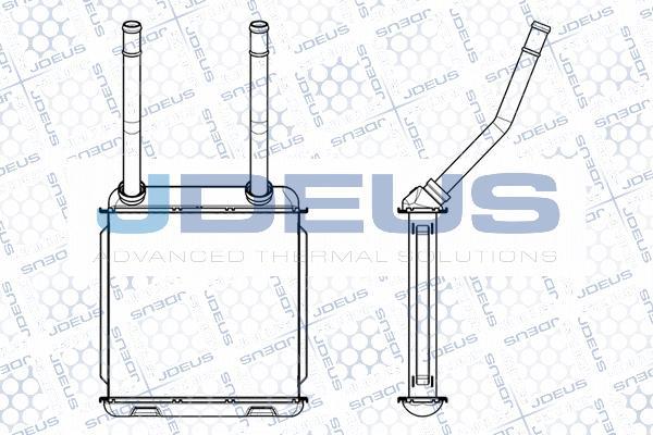 Jdeus 220M12 - Топлообменник, отопление на вътрешното пространство vvparts.bg