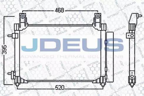 Jdeus 756M11 - Кондензатор, климатизация vvparts.bg