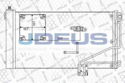 Jdeus 717M42A - Кондензатор, климатизация vvparts.bg