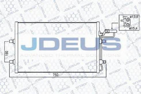 Jdeus 731M15 - Кондензатор, климатизация vvparts.bg