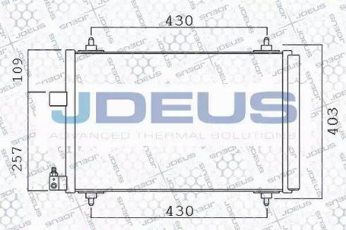 Jdeus 721M39 - Кондензатор, климатизация vvparts.bg