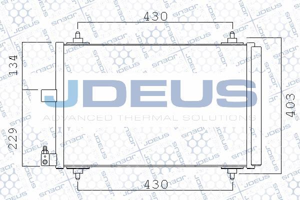 Jdeus 721M38 - Кондензатор, климатизация vvparts.bg